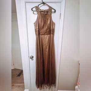 Cachet golden evening gown